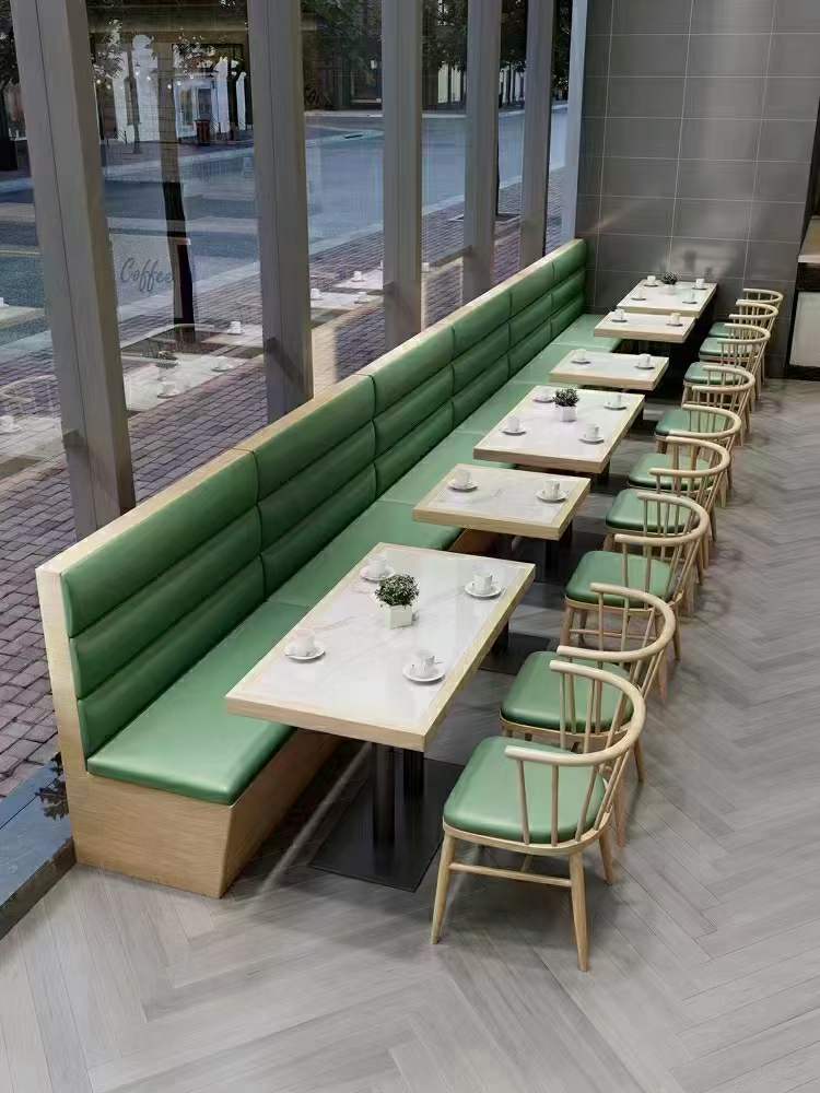咖啡厅桌椅-主题餐厅-瓷砖面